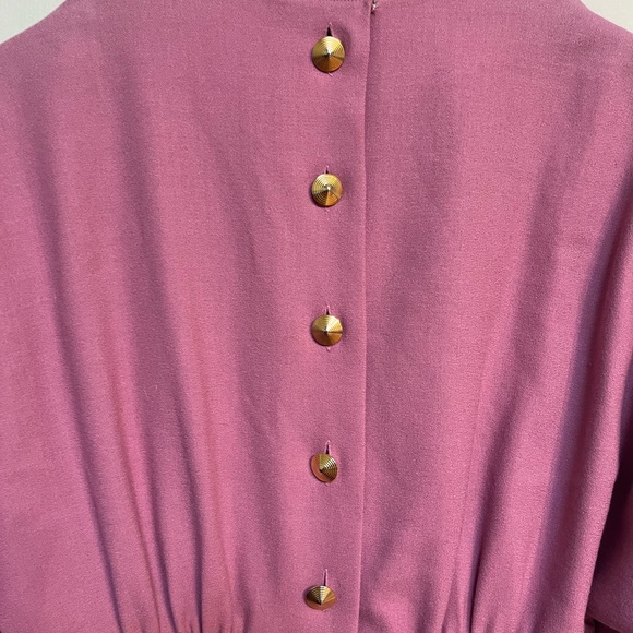 Rickie Freeman for Teri Jon Raspberry pink 1980’s dress - Picture 9 of 12